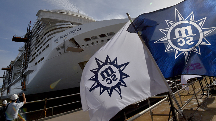MSC Meraviglia mis à flot
