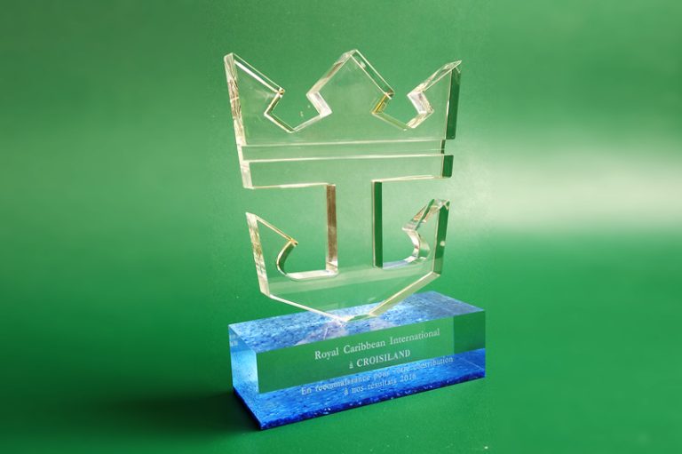 Croisiland Royal Caribbean, le trophée reçu