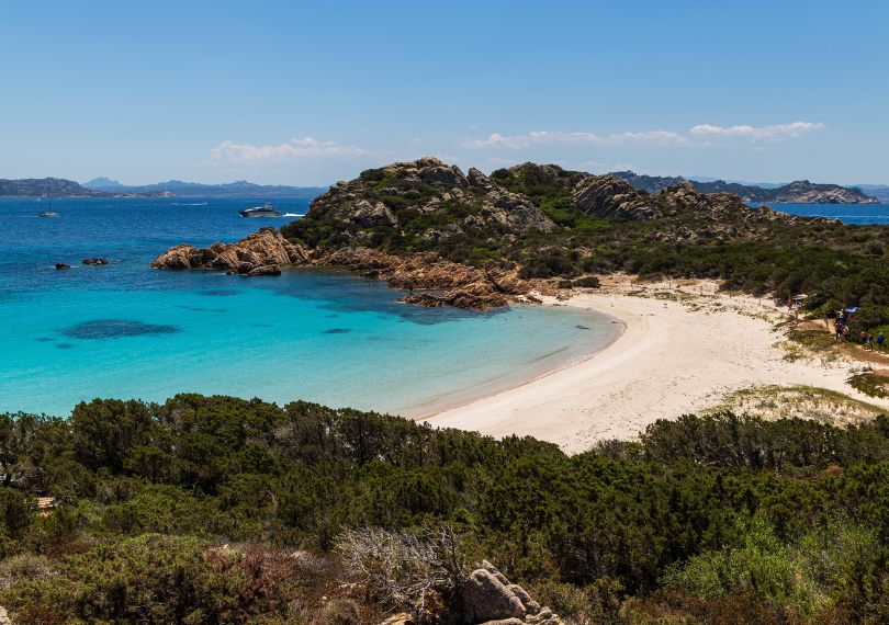 Sardaigne paysage plage vue de haut