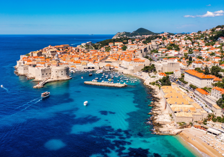 croisière Dubrovnik paysage vu de haut