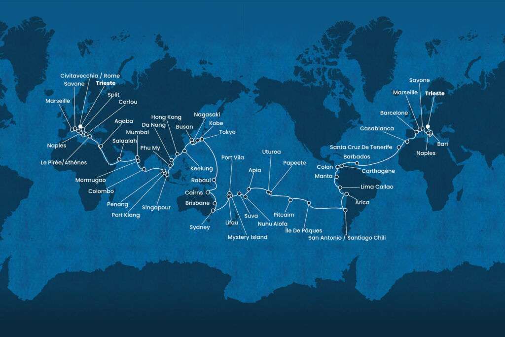 itineraire tour du monde costa 2026