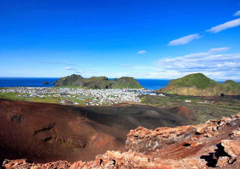 Islande, volcan Eldfell