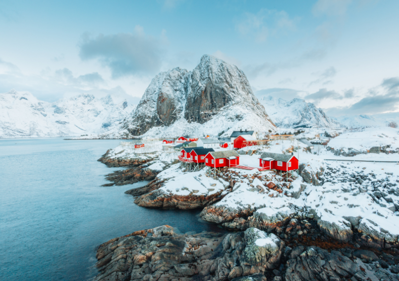 Islande, paysage d'hiver
